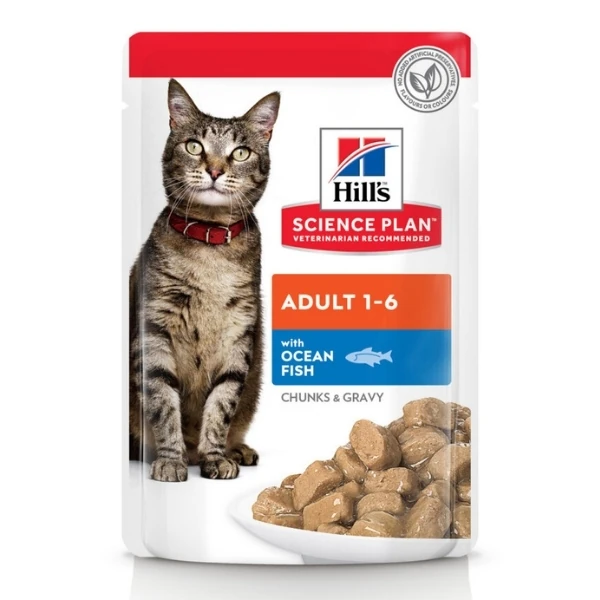 [615-604007] Hills Adult Okyanus Balıklı Pouch Yetişkin Konserve Kedi Maması (1 Adet)