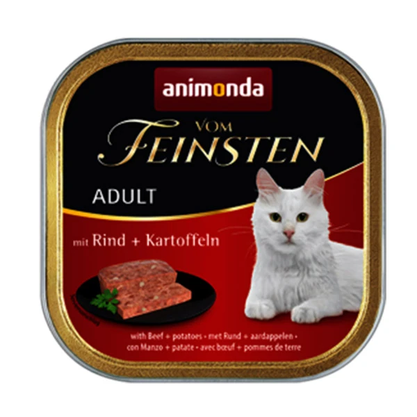 [200-083264] Animonda Vom Feinsten Sığır Etli Tavuklu ve Bitki Özlü Yetişkin Konserve Kedi Maması (1 Adet)