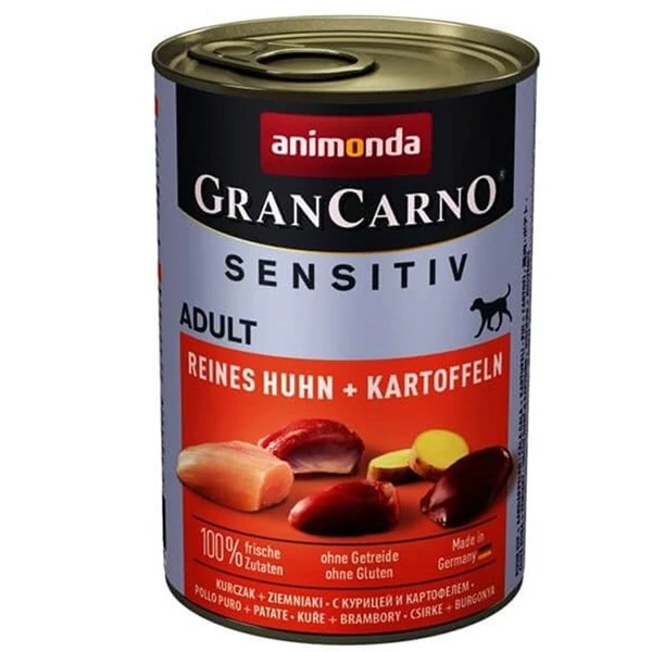 [200-082411] Animonda Gran Carno Sensitive Tavuklu ve Patatesli Yetişkin Köpek Konservesi (1 Adet)