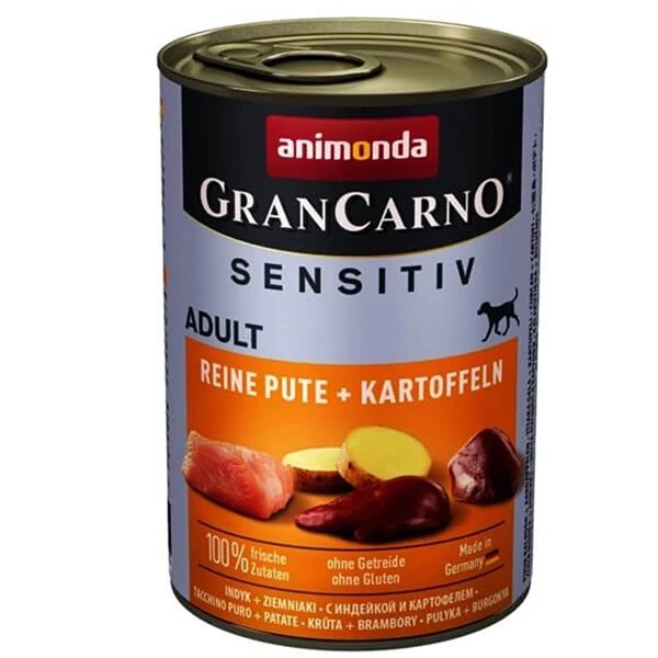 [200-082415] Animonda Gran Carno Sensitive Hindili ve Patatesli Yetişkin Köpek Konservesi (1 Adet)