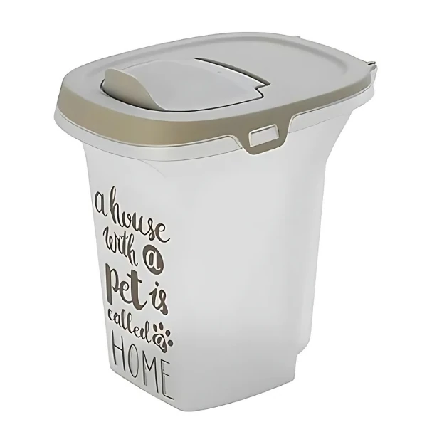 [242-AF50-0330] Moderna Trendy Story Pet Wisdom Kedi ve Köpek Plastik Mama Saklama Kabı