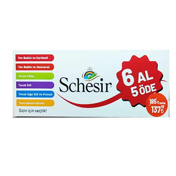 [8005850123456] Schesir Special Karışık Lezzet Paketi (1 Adet)