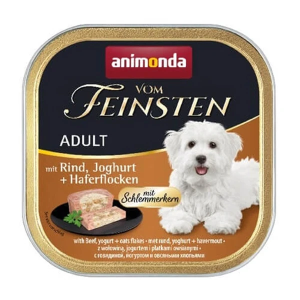 [200-082665] Animonda Vom Feinsten Sığır Etli Yoğurt ve Yulaf Gevrekli Yetişkin Köpek Konservesi (1 Adet)