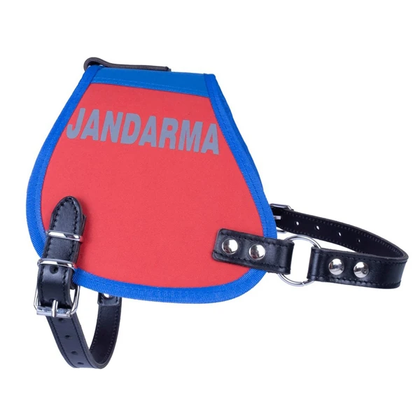[JNGXLRED] Doggie Görevli Köpek Jandarma Üniforma Köpek Göğüs Tasması 2.5x70-80 Cm