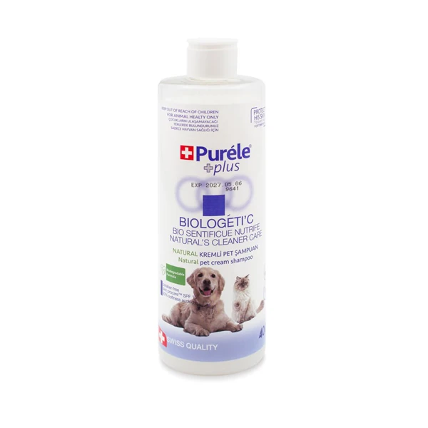 [BIOLEGETIC400] Purele Kedi ve Köpek Kolay Tarama Tüy Bakım Şampuanı