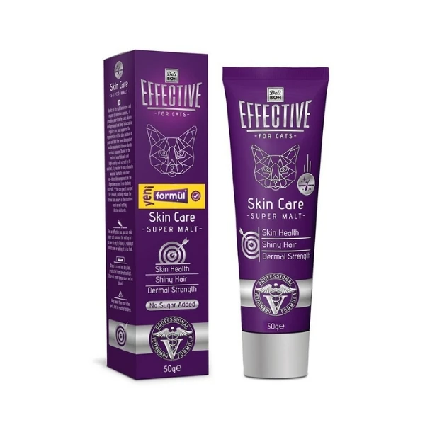 [MALTCATSC50] Delibon Effective Skin Care Malt Katkılı Deri ve Tüy Sağlığı Kedi Macunu (50 Gr)