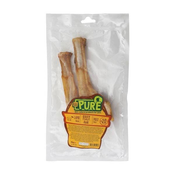 [KZUAYAKPARCA-6] Delibon Kurutulmuş Parça Kuzu Ayak Köpek Ödül Maması 6x100 Gr (1 Adet)