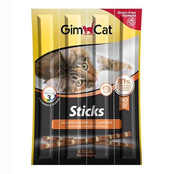 [4002064420622] Gimcat Tahılsız Deniz Tarağı Kedi Ödül Çubukları (1 Adet)