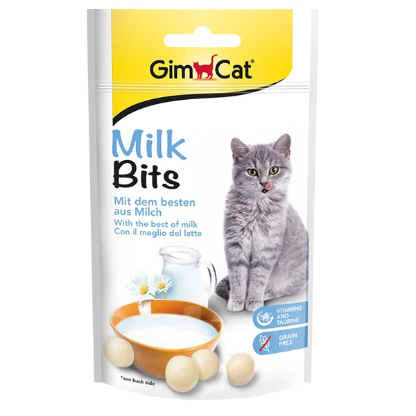 [4002064418735] Gimcat Milk Bits Sütlü Kedi Ödül Maması Tablet (1 Adet)