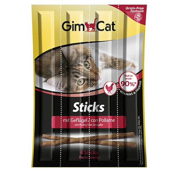 [4002064400167] Gimcat Sticks Kümes Hayvanlı Kedi Ödül Çubuğu (1 Adet)