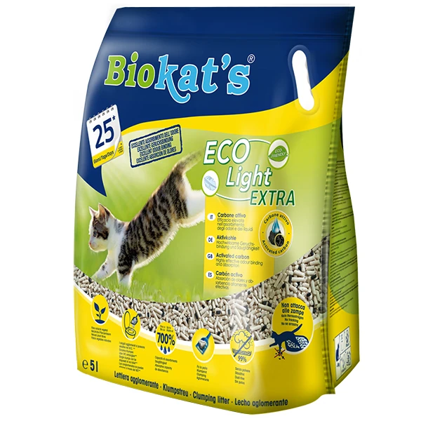 [4002064613734] Biokats Eco Light Extra Pelet Aktif Karbonlu Kedi Kumu (1 Adet)