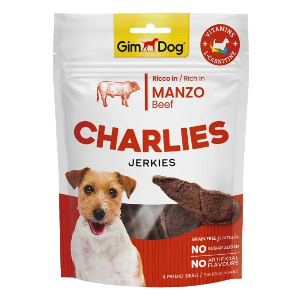 [4002064513669] Gimdog Charlies Sığır Etli Tahılsız ve Şekersiz Köpek Ödül Maması (1 Adet)