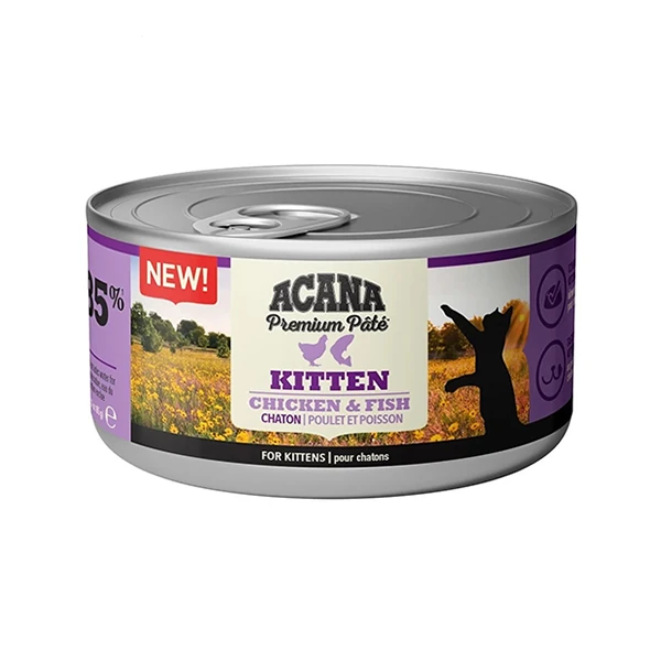 [064992719791] Acana Premium Pate Tavuklu ve Balıklı Yavru Konserve Kedi Maması (1 Adet)