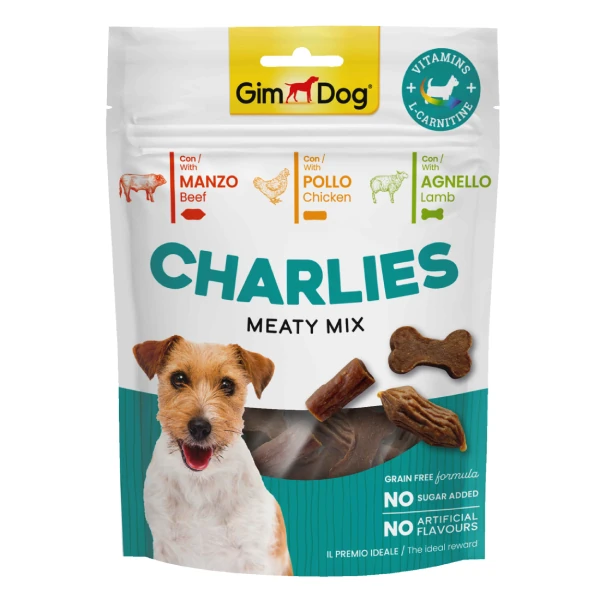 [4002064513706] Gimdog Charlies Karışık Etli Tahılsız ve Şekersiz Köpek Ödül Maması (1 Adet)