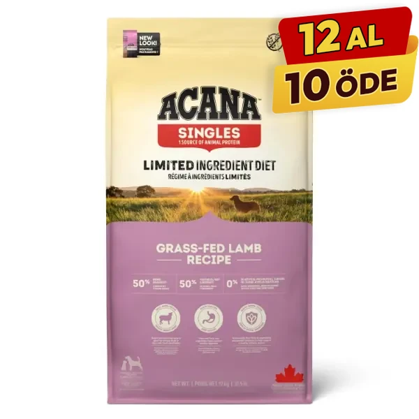Acana Grass Fed-Lamb Tahılsız Kuzu Etli Yetişkin Köpek Maması