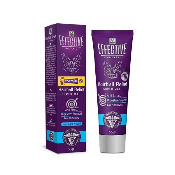 [MALTCATHB50] Delibon Effective Hairball Tüy Yumağı Önleyici Kedi Malt Macunu (50 Gr)