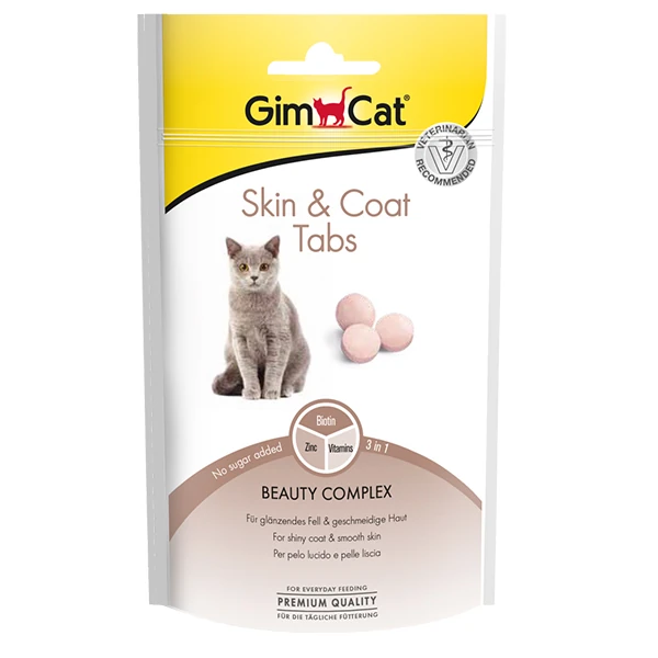 [4002064418711] Gimcat Skin Coat Kedi Ödül Maması Tablet (1 Adet)