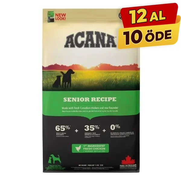 Acana Senior Tahılsız Tavuk ve Balıklı Yaşlı Köpek Maması