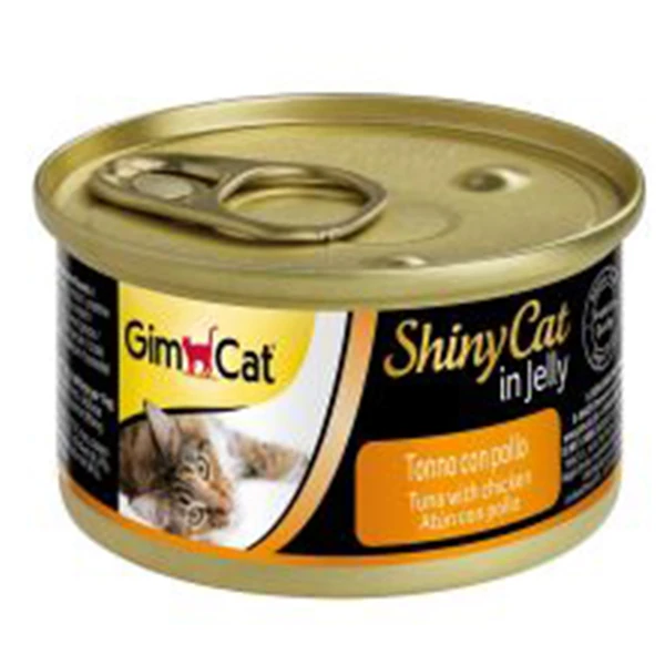 [4002064413105] Gimcat Shinycat Tuna Balıklı Tavuklu Konserve Kedi Maması (1 Adet)