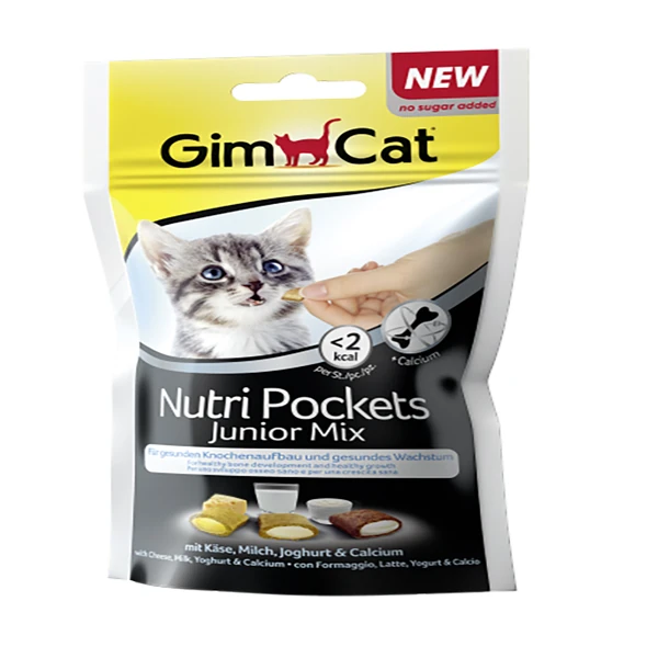 [4002064418261] Gimcat Nutripockets Junior Mix Yavru Kedi Ödül Maması (1 Adet)