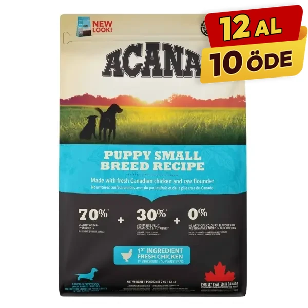 [064992502201] Acana Puppy Small Tahılsız Tavuklu ve Balıklı Küçük Irk Yavru Köpek Maması (2 Kg)