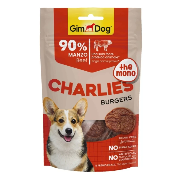[4002064513720] Gimdog Charlies The Mono Sığır Etli Tahılsız ve Şekersiz Köpek Ödül Maması (1 Adet)