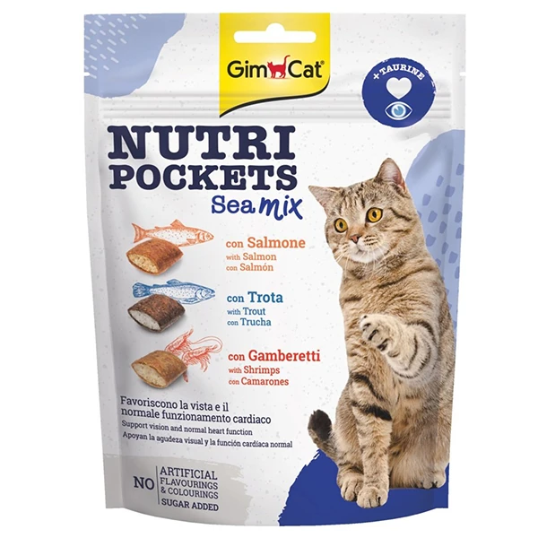 [4002064419374] Gimcat Nutri Pockets Sea Mix Kedi Ödül Maması (1 Adet)