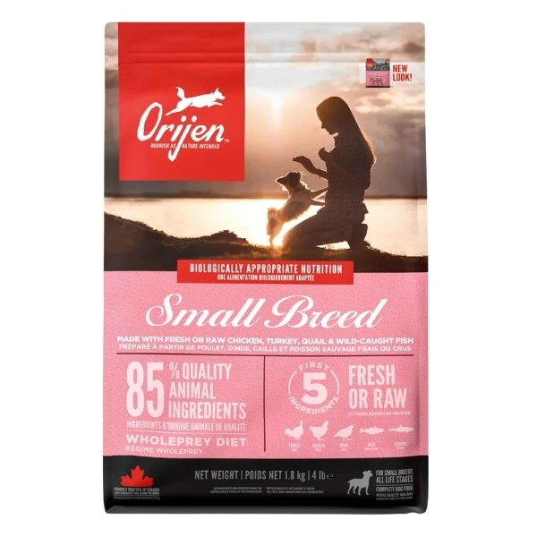 [064992714765] Orijen Small Breed Tavuklu ve Hindili Yavru ve Yetişkin Köpek Maması (1.8 Kg)
