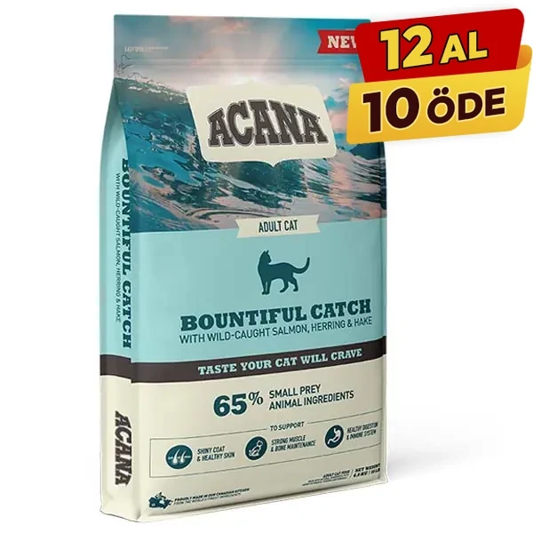 [064992714437] Acana Bountiful Catch Somonlu ve Ringa Balıklı Yetişkin Kedi Maması (1.8 Kg)