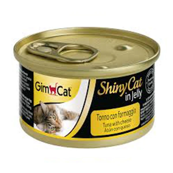 [4002064414188] Gimcat Shinycat Tuna Balıklı Peynirli Konserve Kedi Maması (1 Adet)