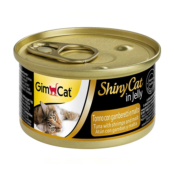 [4002064413259] Gimcat Shinycat Tuna Balık ve Karidesli Konserve Kedi Maması (1 Adet)