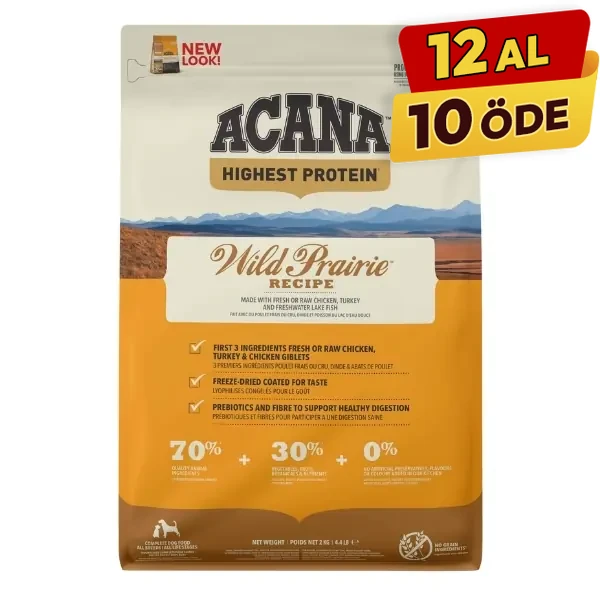 [064992540210] Acana Wild Prairie Tahılsız Tavuk ve Balıklı Yetişkin Köpek Maması (2 Kg)