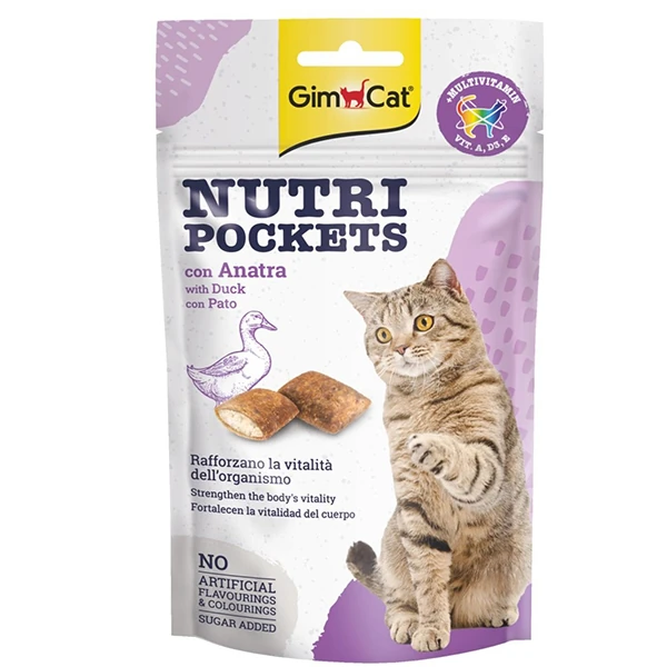 [4002064419367] Gimcat Nutri Pockets Ördekli Kedi Ödül Maması (1 Adet)