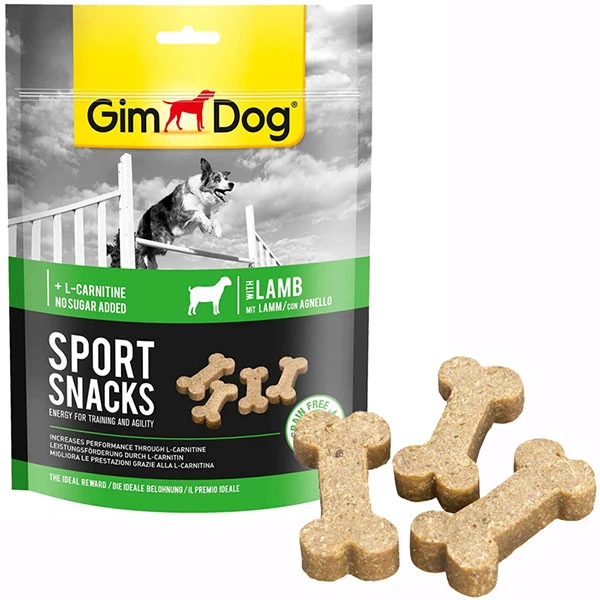 [4002064514482] Gimdog Sportsnacks L-Carnitinli Kuzulu Köpek Ödül Maması Tablet (1 Adet)