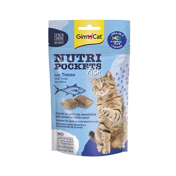 [4002064419442] Gimcat Nutri Pockets Tuna Balıklı Kedi Ödül Maması (1 Adet)
