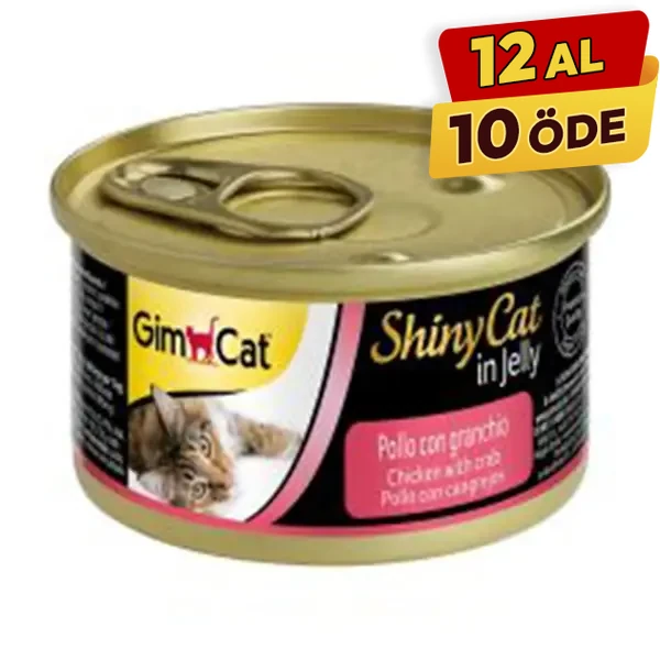 [4002064413136] Gimcat Shinycat Tavuklu Yengeçli Konserve Kedi Maması (1 Adet)