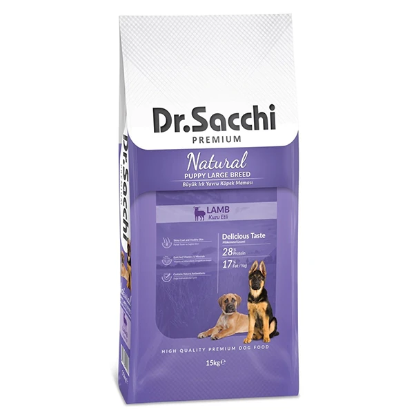[8690286590061] Dr.Sacchi Puppy Büyük Irk Kuzu Etli Yavru Köpek Maması