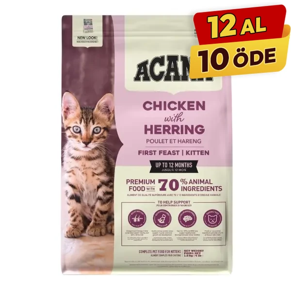 Acana Kitten First Feast Tavuklu ve Ringa Balıklı Yavru Kedi Maması