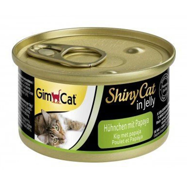 [4002064412948] Gimcat Shinycat Tavuklu Papayalı Konserve Kedi Maması (1 Adet)