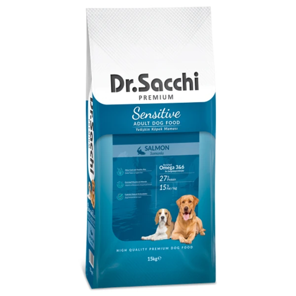 [8690286589942] Dr.Sacchi Sensitive Somonlu Yetişkin Köpek Maması