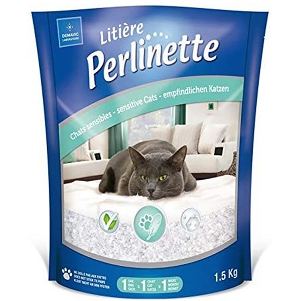[1HY06441] Perlinette Cat Adult Sensitive Hassas Kristal Kedi Kumu (1.5 Kg, 1 Adet)