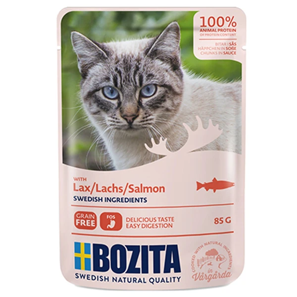 [3614] Bozita Pouch Somon Balıklı Yetişkin Konserve Kedi Maması (1 Adet)