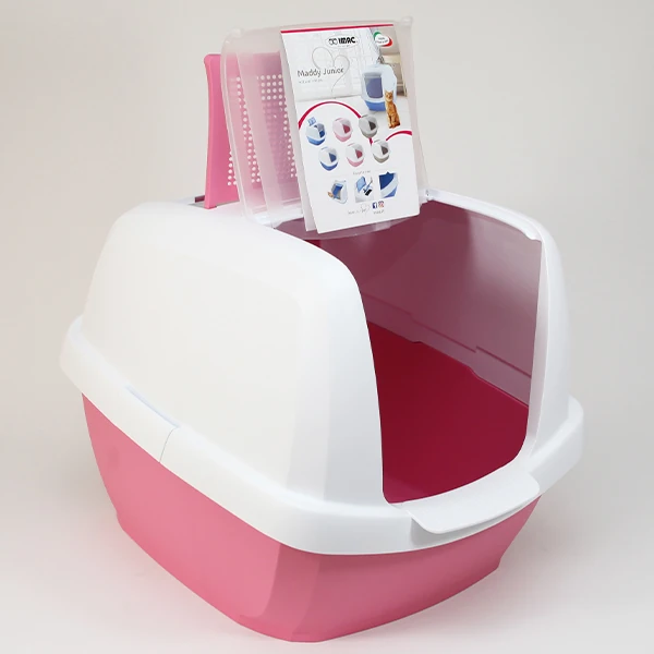 [8021799457594] İmac Maddy Junior Üstü Açılır Kedi Tuvaleti (Pembe)