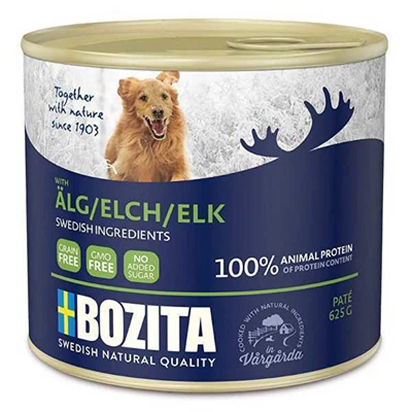 [5165] Bozita Adult Geyikli Tahılsız Yetişkin Köpek Konservesi (1 Adet)