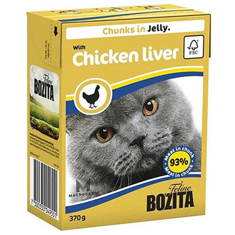 [4915] Bozita Tahılsız Tavuklu ve Ciğerli Yetişkin Konserve Kedi Maması (1 Adet)