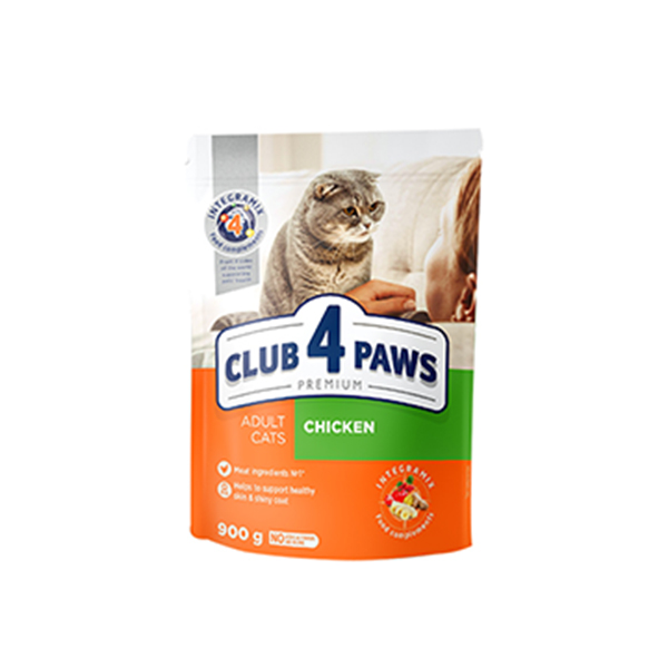 [457-C0912] Club4Paws Premium Adult Somonlu Yetişkin Kedi Maması (900 Gr)