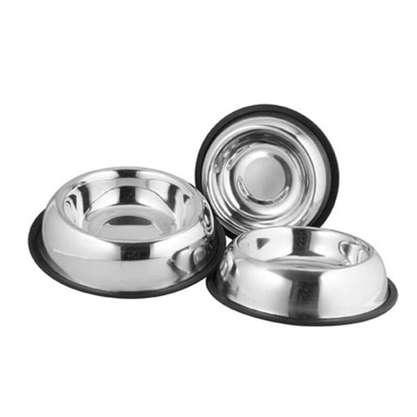 [795-24031] Ankur Çelik Kedi ve Köpek Mama Kabı Oval (25 Cm)