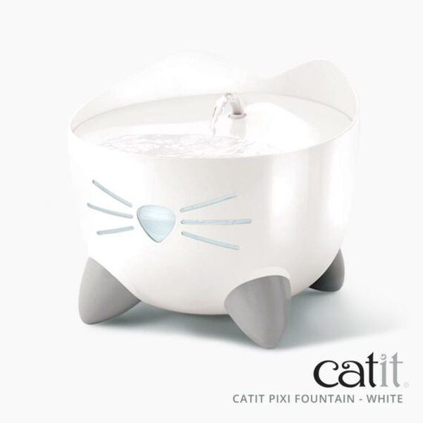 [700-43715] Hagen Catit Pixi Kedi ve Küçük Irk Köpek Otomatik Su Kabı (Beyaz)