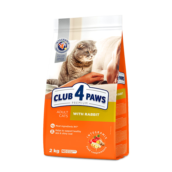 [457-C0917] Club4Paws Premium Adult Tavşanlı Yetişkin Kedi Maması (2 Kg)