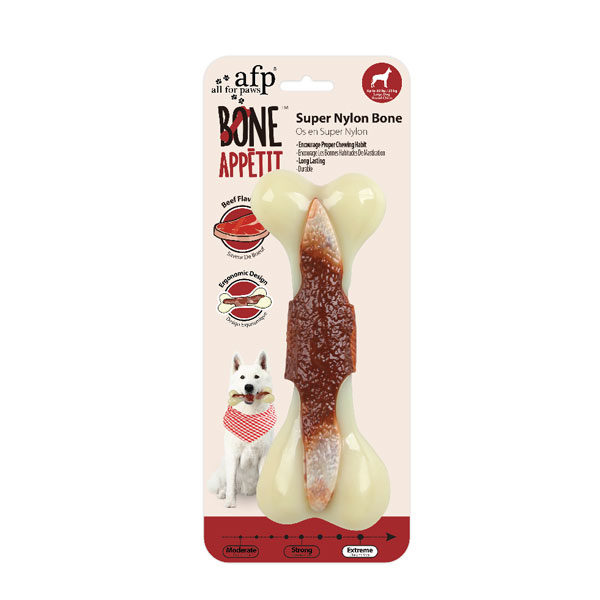 [680-3670] Afp Bone Appetit Super Nylon Bone Dana Aromalı Naylon Kemik Köpek Oyuncağı (Small)